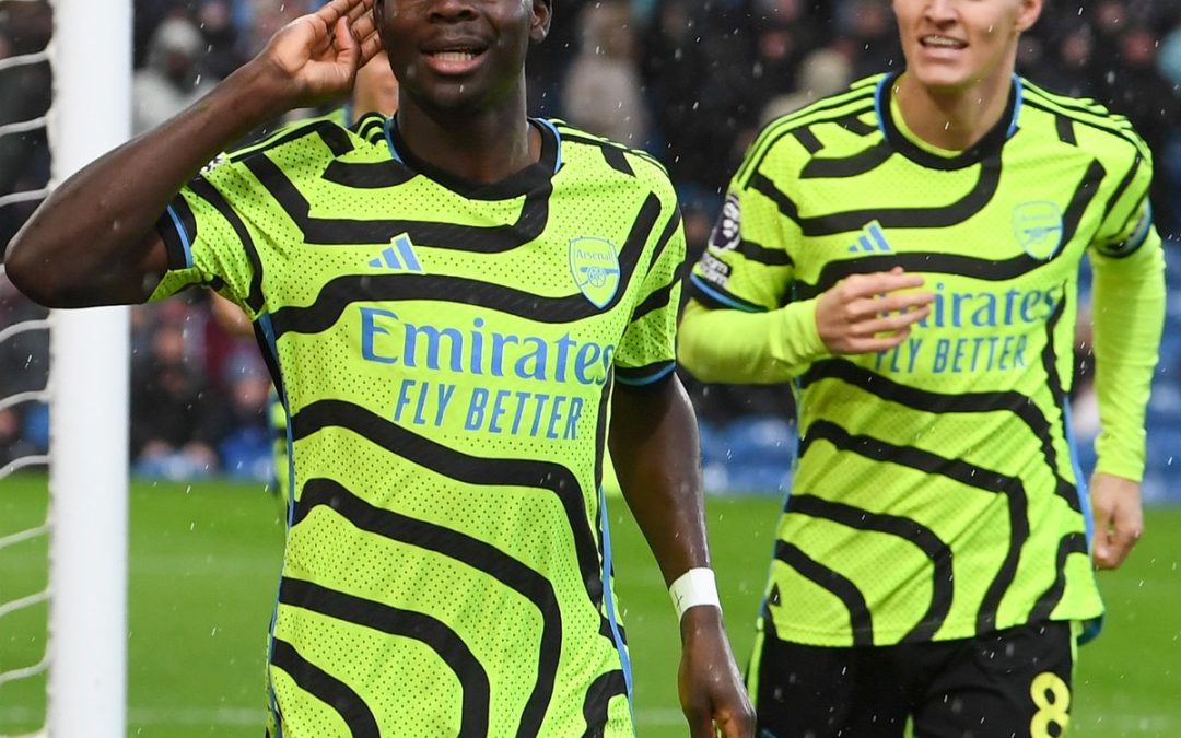 Bukayo Saka bags brace as Arsenal continue blistering Premier League with victory over Burney