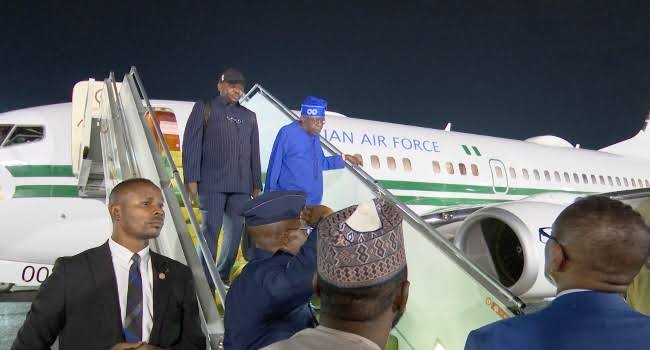 President Tinubu arrives Qatar for two-day working visit