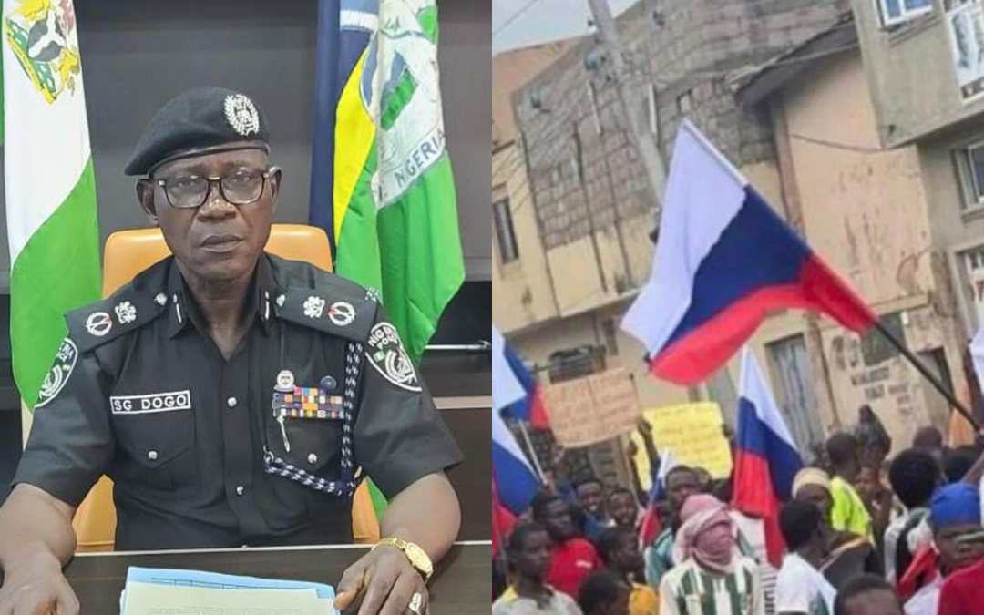 Kano Police Transfer 76 Suspects to Abuja Over Russian Flag Incident, Governor Suspends Curfew.