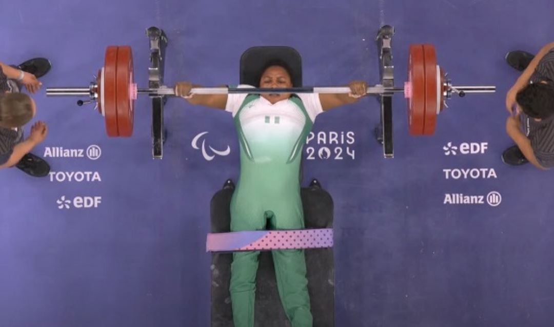 Nigerian Weightlifter Onyinyechi Mark Sets New World Record in Women’s 61kg Powerlifting at Paris 2024 Paralympics, Secures Nigeria’s First Gold Medal