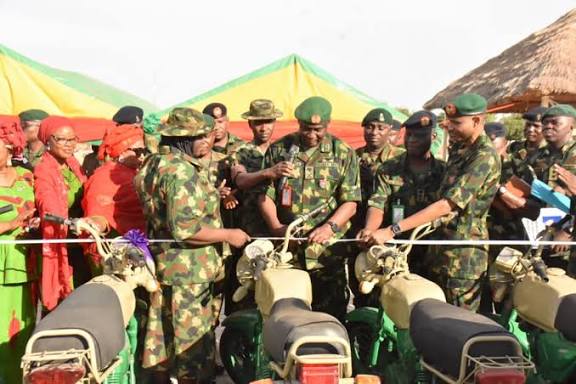 Nigerian Army Empowers Barracks Women with Motorcycles in Sokoto