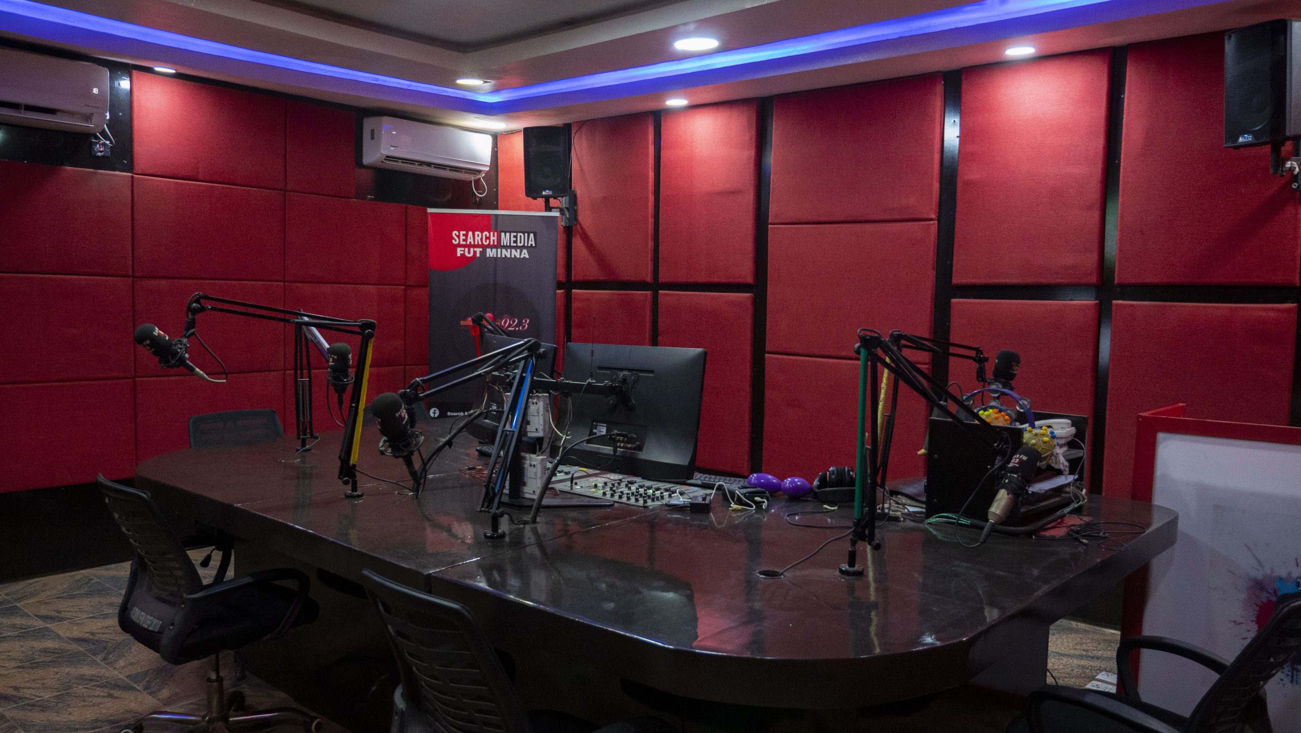Live on-air studio