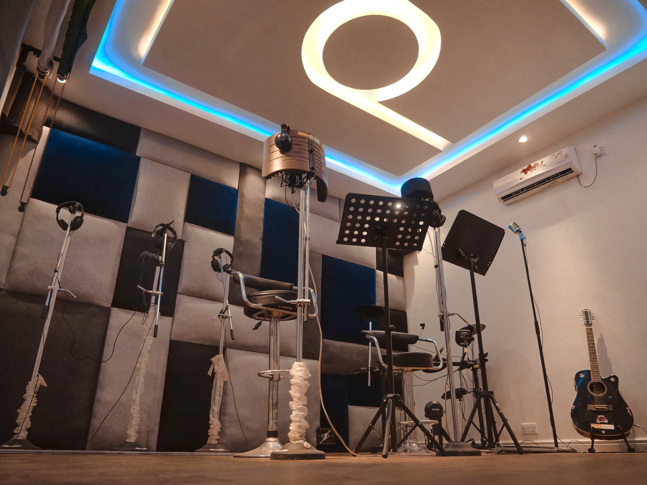 Inside the studio