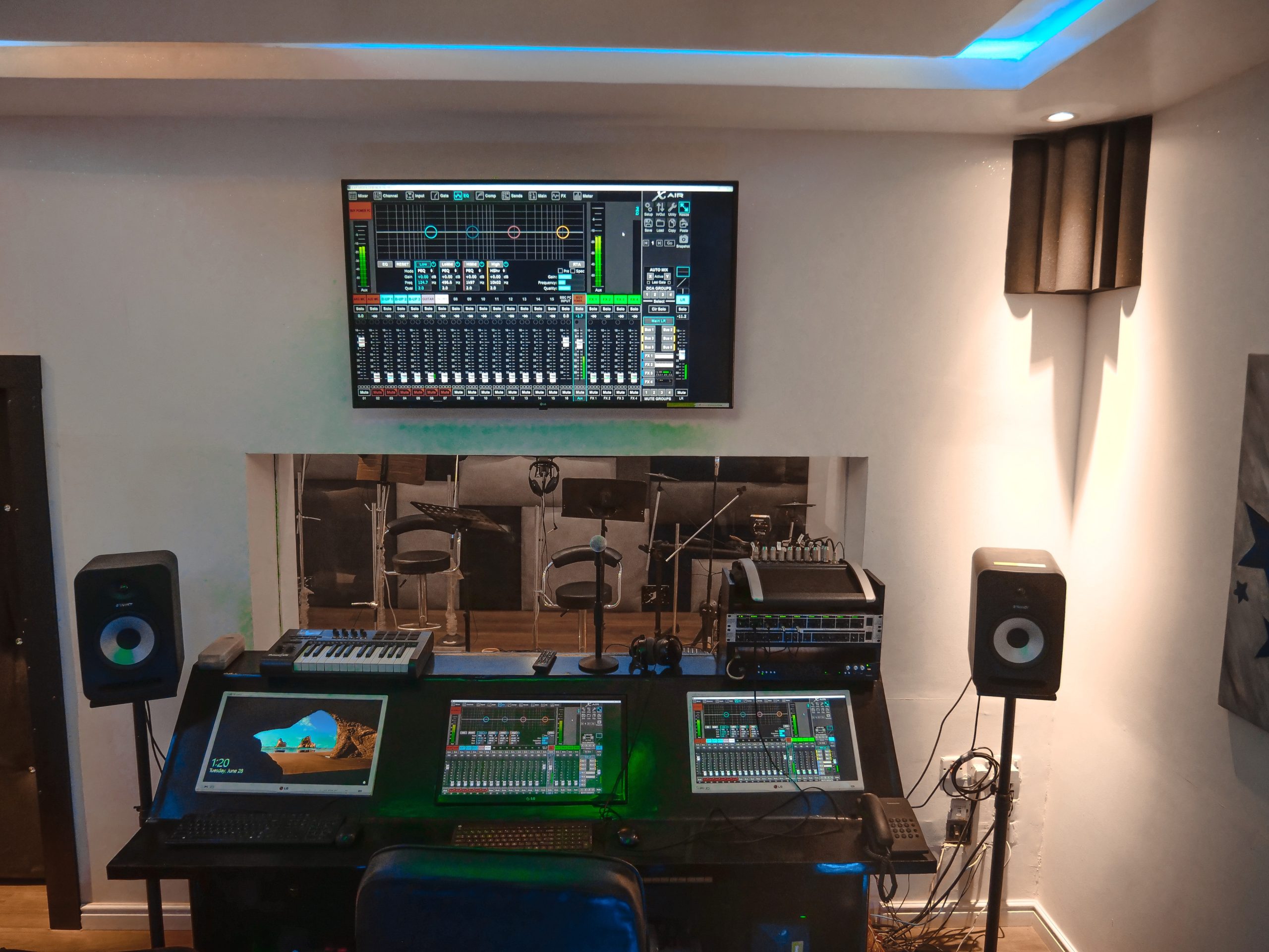 Inside the studio