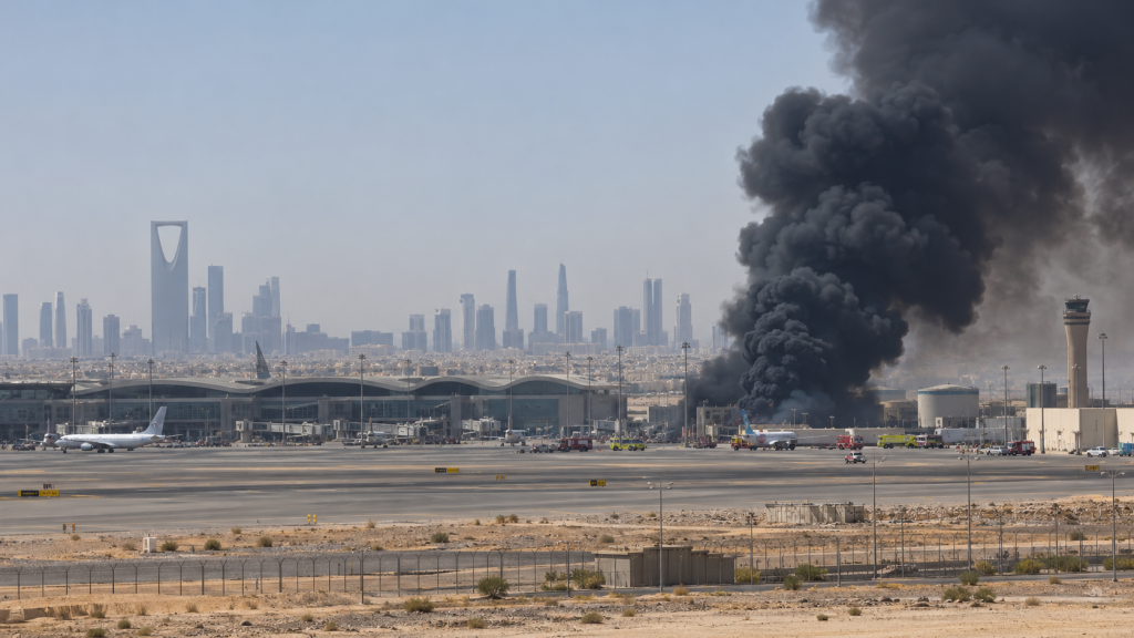 World Leaders Condemn Riyadh Airport Missile Attacks That Killed 13, Fresh Strike Kills One More Today